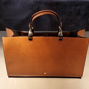 Kate Landry New Large Gold Mustard Handbag